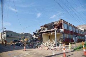 Waters Building demolition abruptly halted