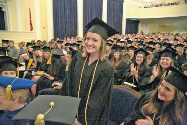 The W recognizes graduate with highest GPA