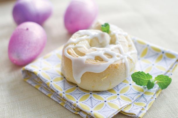 Transforming bread dough into lemony sticky buns