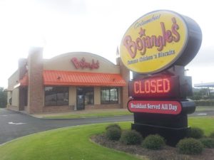 Bojangles closes in Columbus