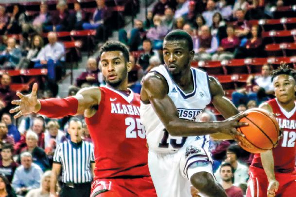 Alabama men hold on to beat MSU