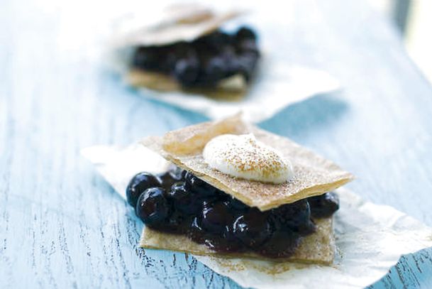 A dessert for blueberry abundance, minus the guilt