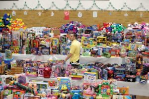 Town in mourning inundated with gifts, money