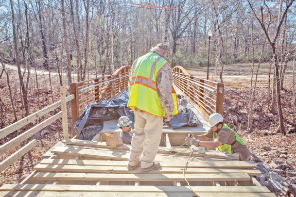 Riverwalk connector nears completion