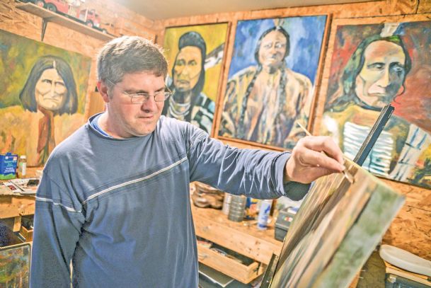 Andre’s art: Of chiefs and cowboys, and one man’s inspiration to put brush to canvas