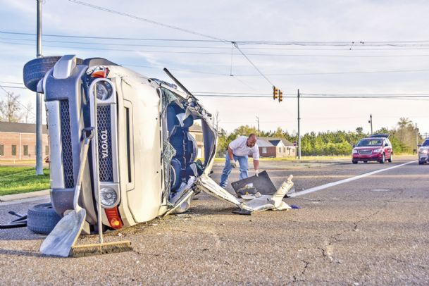 Photo: Hwy. 45 wreck