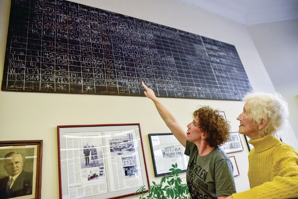 Poll results for posterity: Dispatch displays board once used to inform public of election results in real-time