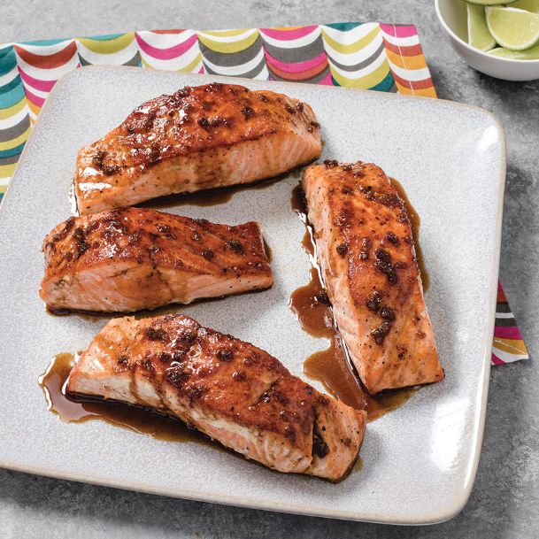 Use salmon’s skin to stop it from drying out, release fat