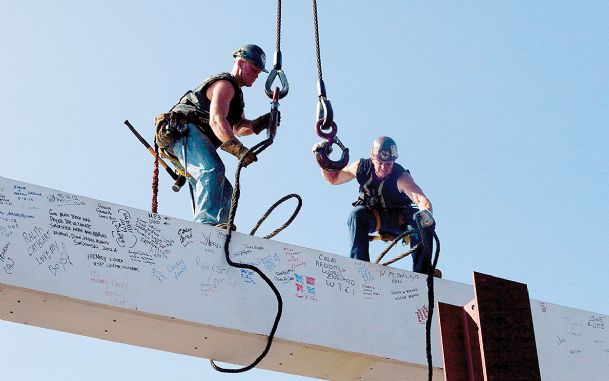 WTC workers scrawl graffiti of defiance, hope