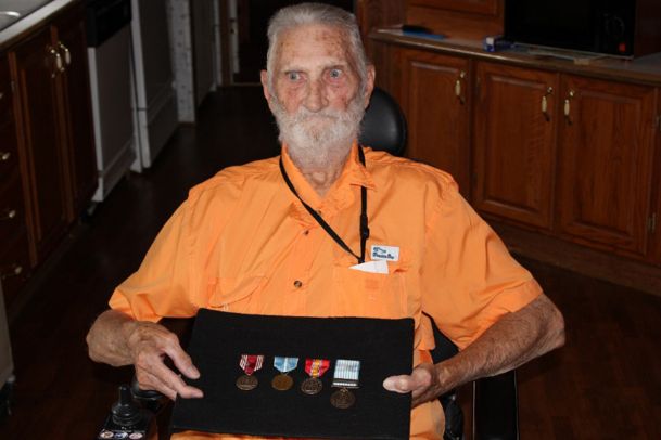 Six decades later, a veteran gratefully receives medals