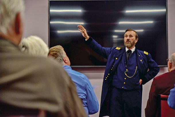 Ulysses S. Grant impersonator speaks at Grant presidential library