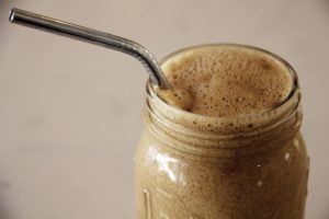 This frozen bulletproof coffee is creamy without the cream