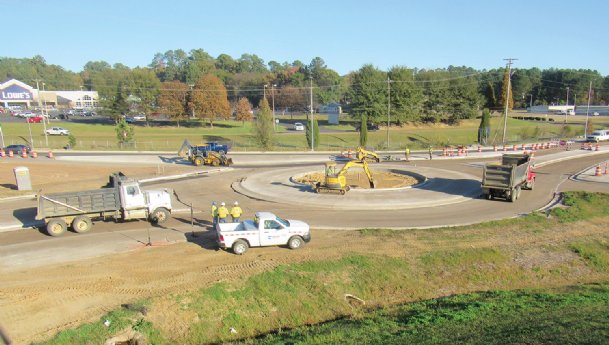 Military Road roundabout project to reach completion by end of November