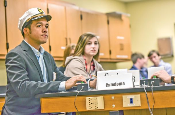 Inside a high school quiz bowl