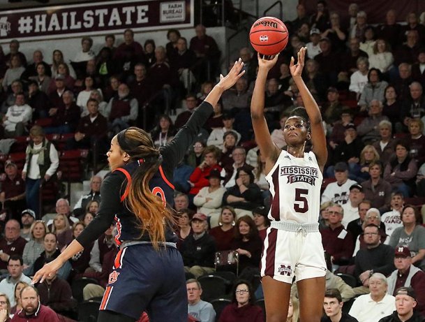 ‘Every night isn’t going to be peaches and cream’: Mississippi State women survive scare against Auburn