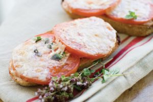 A fresh take on the simple bread and tomato lunch