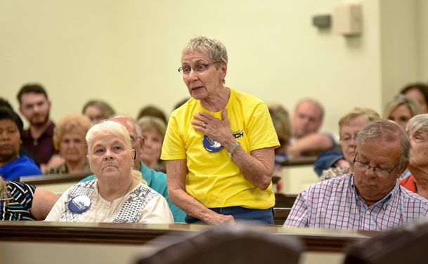 Town hall meeting turns into ‘anti-sale’ rally