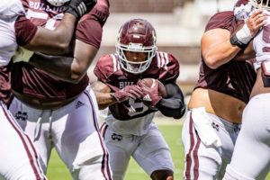 ‘He’s a problem’: How Columbus’ Kylin Hill and the Mississippi State running backs fit into the air raid offense