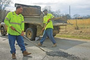 Potholes breaking open due to heavy rains