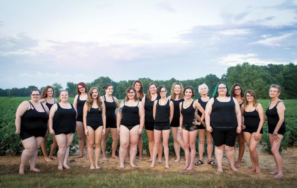 Area women shed negativity in cotton field photo shoot