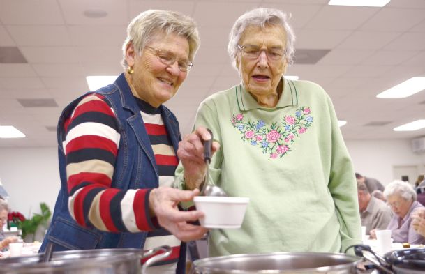 Church social means fun and fellowship … and soup, lots of soup