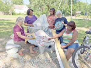 Shop Crawford’s yard sale: build a town pavilion