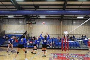 Heritage Academy volleyball drops first set, then grabs first win