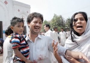 Pakistani Christians protest church bombing