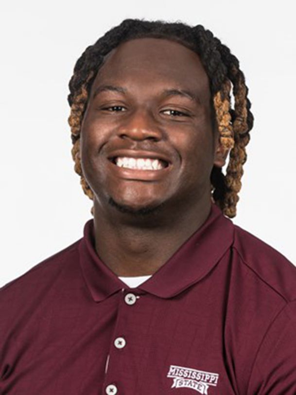 Mississippi State linebacker Willie Gay Jr. talks with Texans