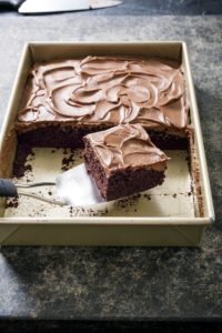 Invite your kids to help make this chocolate cake