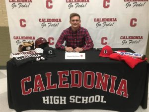 Caledonia senior Peyton McCollum signs to Itawamba Community College