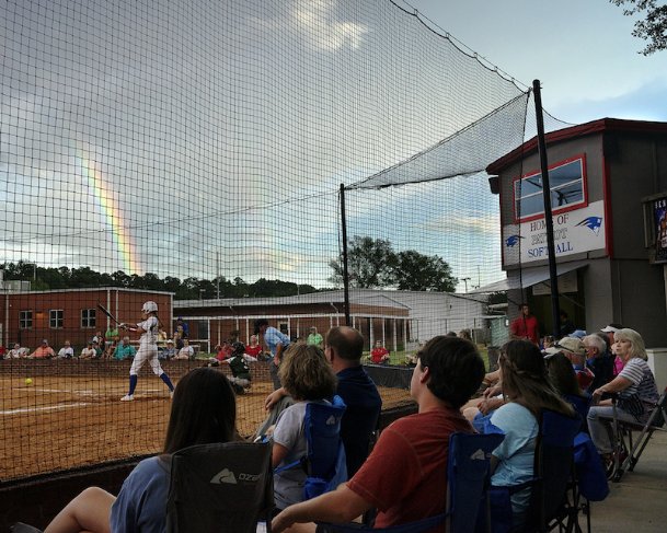 Heritage Academy softball opens season with loss to Kemper Academy; fans observe minimal social distancing