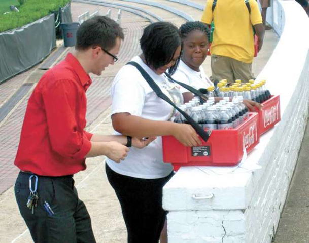 Area teens get their first taste of the workforce selling drinks at MSU events