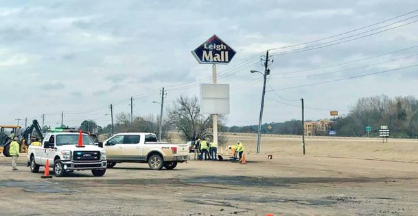 75 tons of asphalt used to patch Leigh Mall parking lot