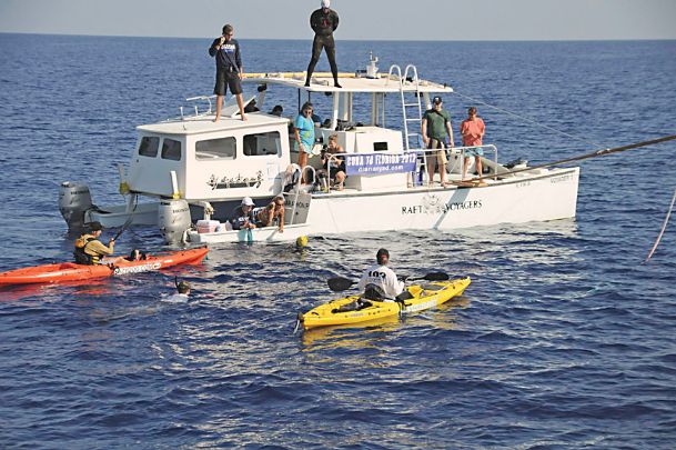 Swimmer steady in Cuba-Fla. record attempt