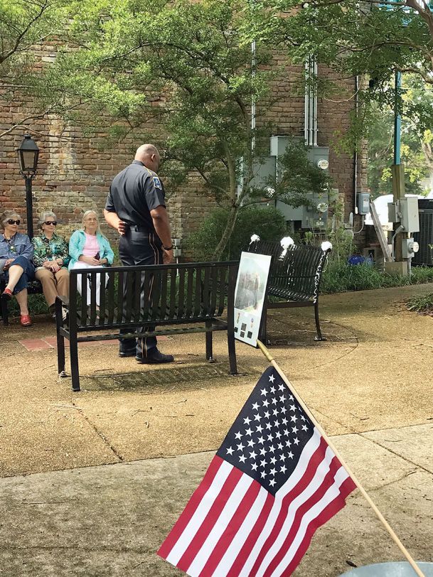 ‘Our Hero’: Late Aberdeen officer Johnny B’s bench dedicated at Leadership Plaza