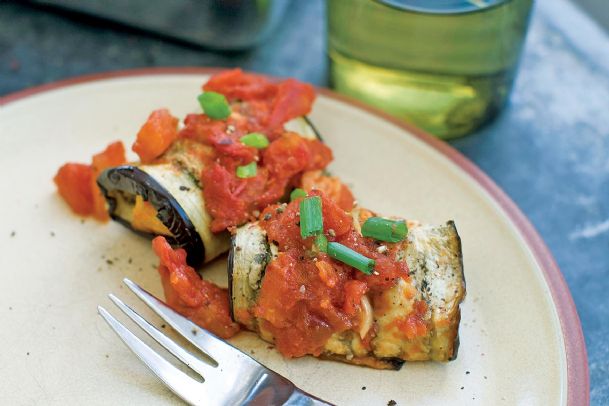 Lighter take on a classic heavy eggplant Parmesan