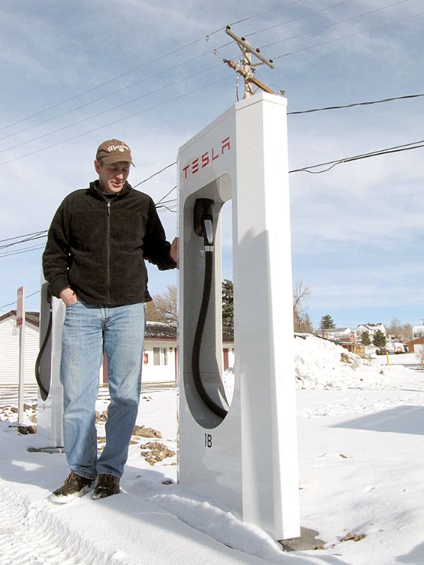 Tesla charging station to bring electric cars to Wyoming The Dispatch