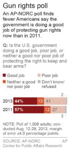 Government gets poor marks on protecting gun rights