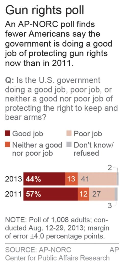 Government gets poor marks on protecting gun rights