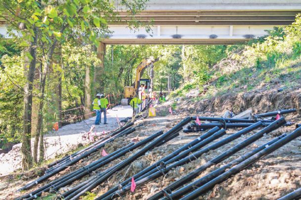 Riverwalk connector getting closer