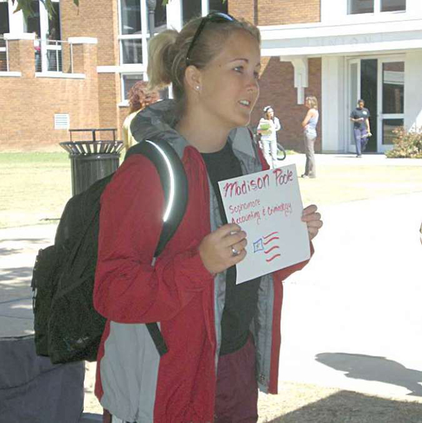 MSU students pledge volunteer service at 9/11 tribute booths