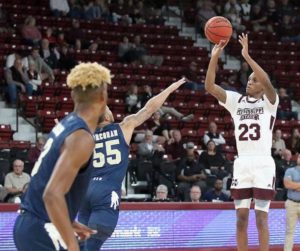 Tyson Carter’s 23 points lead Mississippi State to victory in season opener