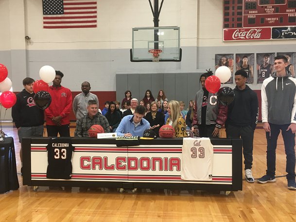 Caledonia senior Cooper McCleskey signs to play basketball at Northwest Mississippi Community College