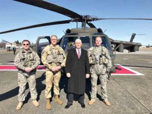 New Hope native escorts Pence on Army flight