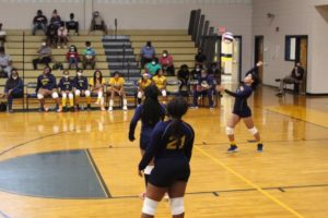 West Lowndes volleyball takes second set against Grenada but drops home match