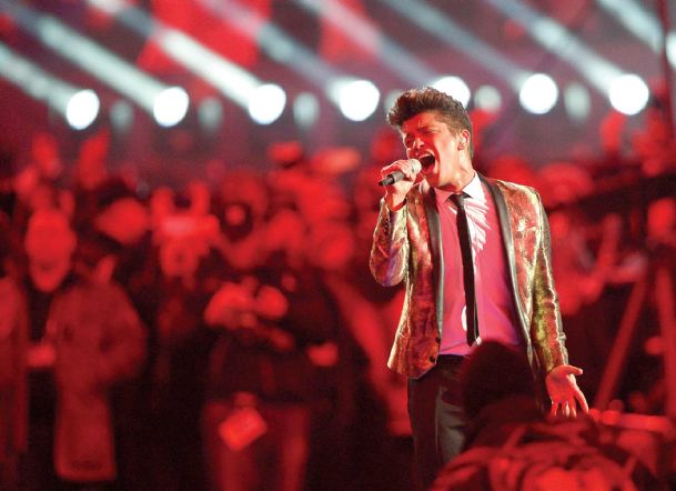 Bruno Mars delivers red hot set at Super Bowl