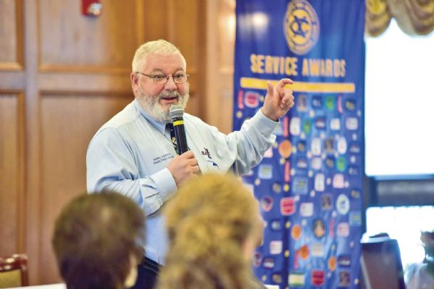 CAFB public affairs chief talk drones, community involvement at Exchange Club