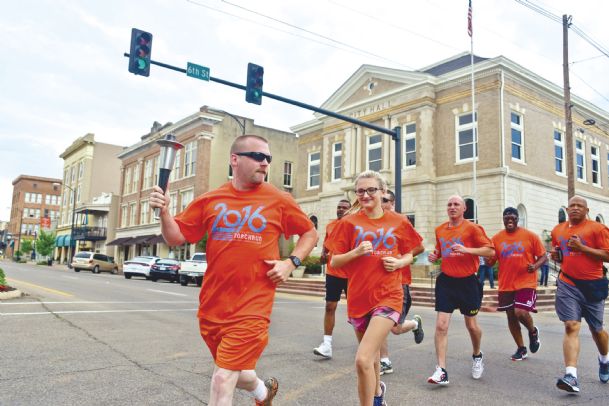 Photo: Special Olympics torch run