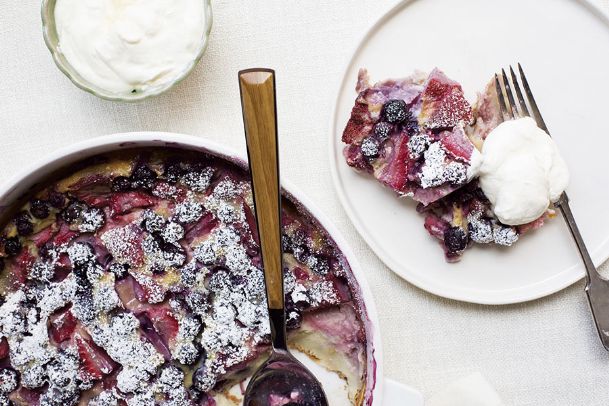 Cooking on deadline: summer berry clafoutis